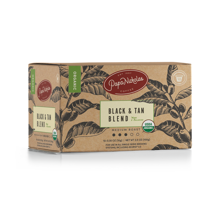 Black & Tan USDA Organic Single-Serve Cups